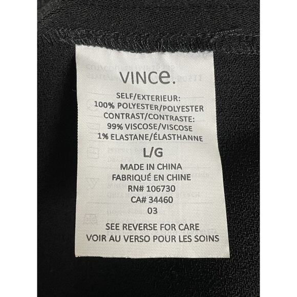 Vince Dress Hi Low Mini Colorblock Zip Front Drawstring - Picture 8 of 10